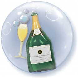  Μπαλόνι Bubble 22″ Ποτήρι Σαμπάνιας