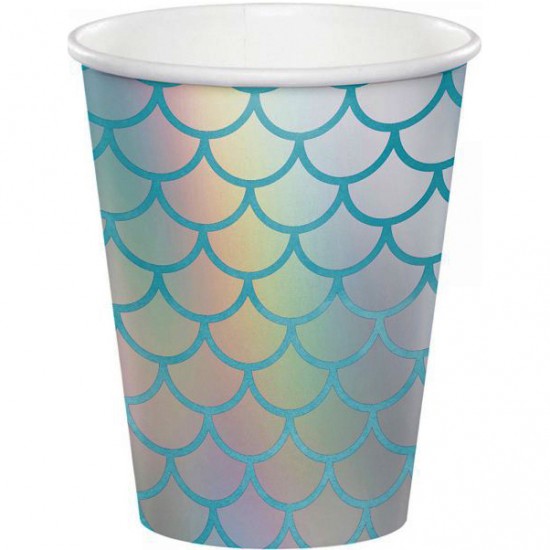 Ποτήρια "Mermaid Shine" 266ml Creative Converting (8 τεμάχια)