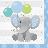 Xαρτοπετσέτες Mεγάλες "Elephant Party" 16.5 x16.5cm Creative Converting (16 τεμάχια)