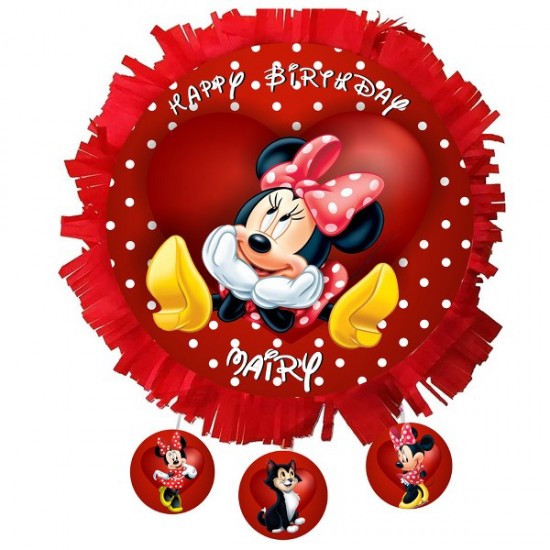 Πινιάτα Minnie Mouse κόκκινη Πινιάτα Minnie Mouse κόκκινη