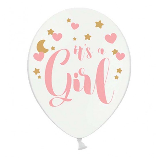 Μπαλόνια Λάτεξ 12" Μπαλόνια “It’s a Girl” (6 τεμ) Μπαλόνια Λάτεξ 12" Μπαλόνια “It’s a Girl” (6 τεμ)
