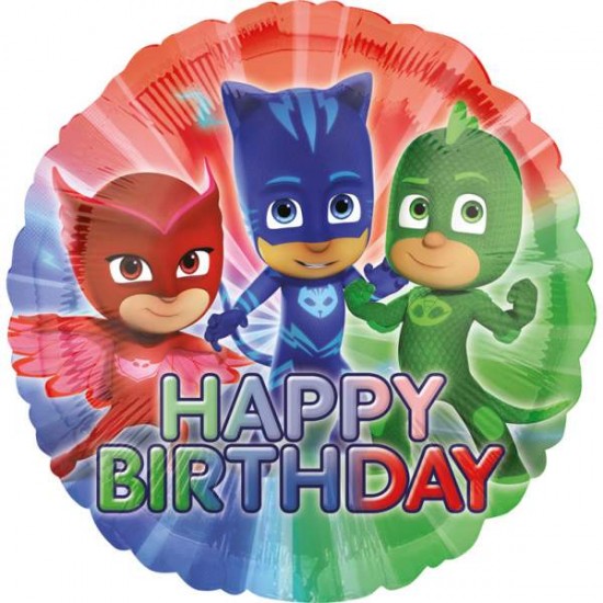 18″ Μπαλόνι PJ Masks Happy Birthday