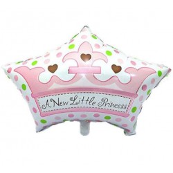 Μπαλόνι γέννησης Στέμα ‘New little Princess’ 68 εκ