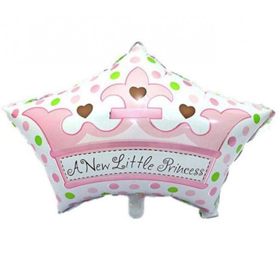 Μπαλόνι γέννησης Στέμα ‘New little Princess’ 68 εκ Μπαλόνι γέννησης Στέμα ‘New little Princess’ 68 εκ