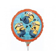Μπαλόνι Foil 9" Στρογγυλό Minions