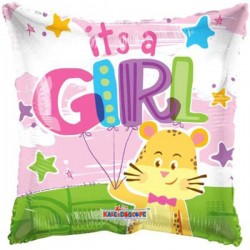 Μπαλόνι Γέννησης It’s a Girl Τετράγωνο 46εκ