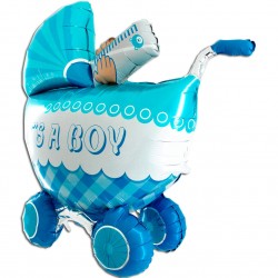 Μπαλόνι Γέννησης καροτσάκι 3D Boy 107 εκ