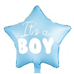Μπαλόνι Foil 18″ Γαλάζιο Αστέρι It’s a Boy