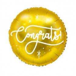 Μπαλόνι Foil 18″ Χρυσό “Congrats”