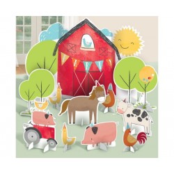 Διακόσμηση Τραπεζιού Kit Barnyard Birthday / 11 τεμ 60.8 cm / 12.7 - 24.7 cm