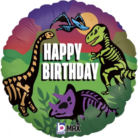   18″ Μπαλόνι Jurassic Birthday δεινόσαυροι