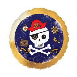 Μπαλόνι Foil 17" Στρογγυλό Pirates Map
