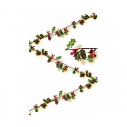 Γιρλάντα  Συρμάτινη Holly with Berries 3,7μ