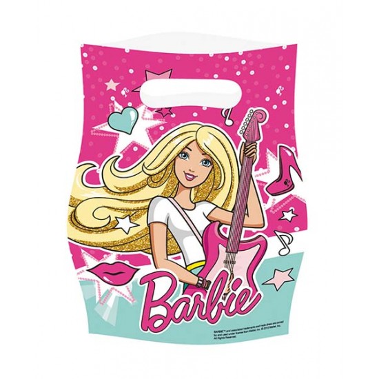 Σακούλες πάρτυ Barbie Popstar (8τεμ)