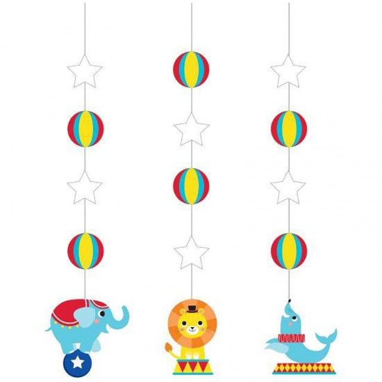 Κρεμαστό διακοσμητικό "Circus Party" 340098 Creative Converting (3 τεμάχια)