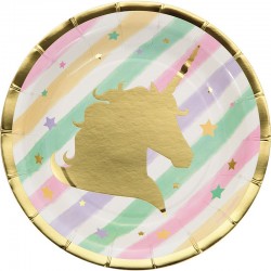 Πιάτα Μικρά "Foil Unicorn Sparkle" Creative