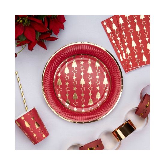 Πιάτα Μεγάλα Χάρτινα Dazzling Christmas /8 τεμ Πιάτα Μεγάλα Χάρτινα Dazzling Christmas /8 τεμ