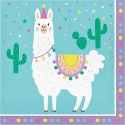 Χαρτοπετσέτες Μεγάλες "Llama Party" (16 τεμάχια)