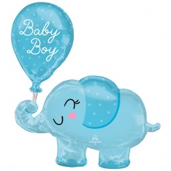 Μπαλόνι Foil 30″ Ελεφαντάκι Baby Boy