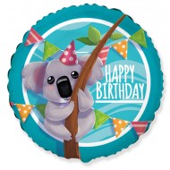 Μπαλόνι Foil Κοάλα Happy Birthday