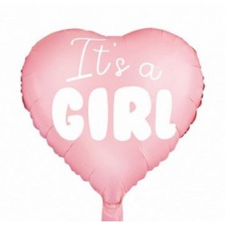 Μπαλόνι Foil 18″ ροζ καρδιά It’s a Girl