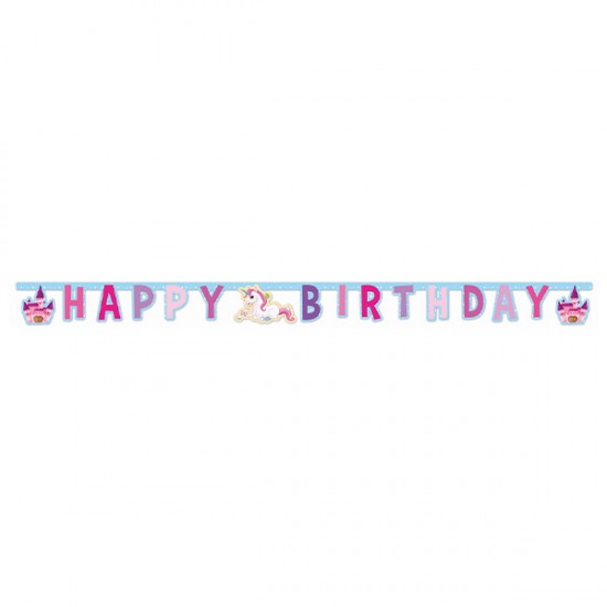 Γιρλάντα Μονόκερος “Happy Birthday”