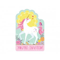  Προσκλήσεις Magical Unicorn 8 τεμ.