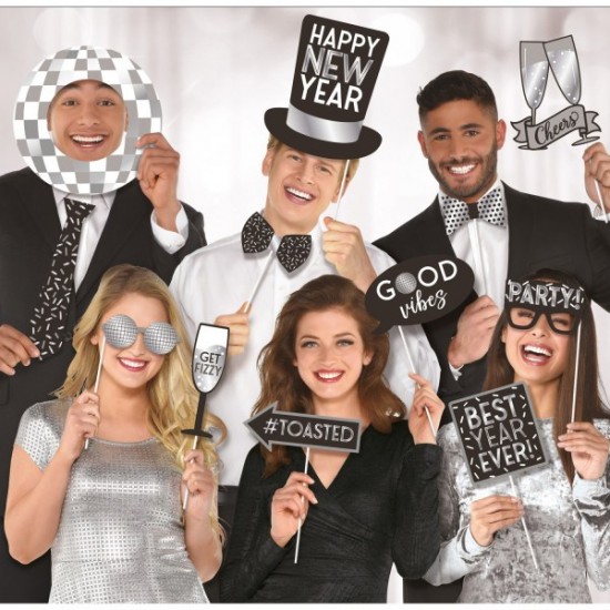 Photo booth Props Happy New Year (10 τεμ)
