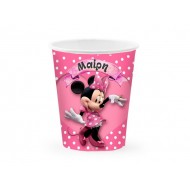 Ποτήρια με όνομα Minnie Mouse (6 τεμ)