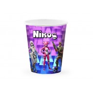  Ποτήρια με όνομα Fortnite (6 τεμ)