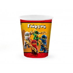  Ποτήρια με όνομα Lego Ninjago (6 τεμ)