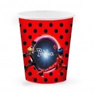Ποτήρια με όνομα Miraculous Ladybug (6 τεμ)