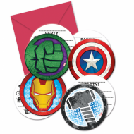 Προσκλήσεις πάρτυ Mighty Avengers (6 τεμ)