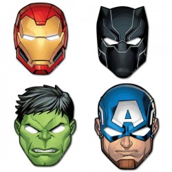 Μάσκες Avengers Χάρτινες (4 τεμ)