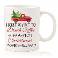 Κούπα  Χριστουγεννιάτικη Coffee & Movies