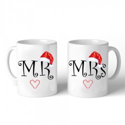 Κούπα Χριστουγεννιάτικη Mr & Mrs (2 τεμ)