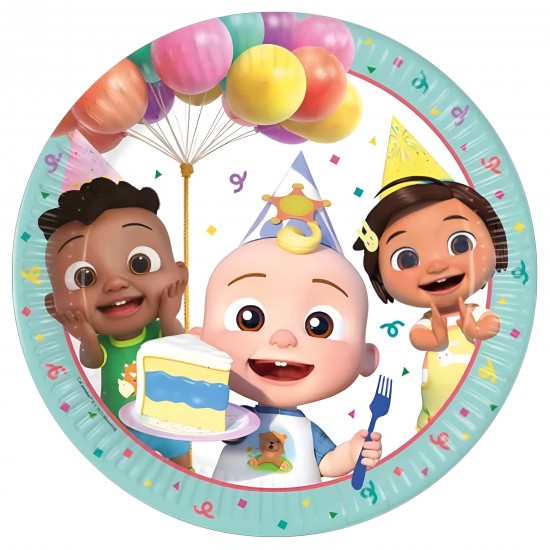 Χάρτινα Πιάτα – Cocomelon Birthday (8 τεμ)