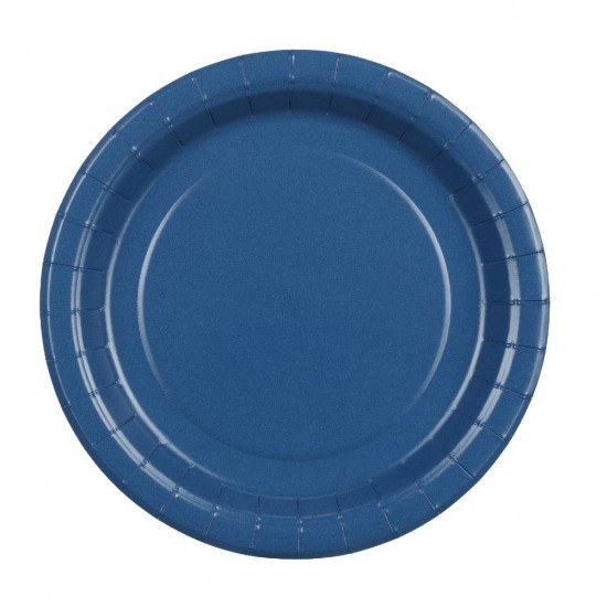 Χάρτινα Πιάτα γλυκού – Μπλε (6 τεμ)