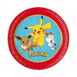 Χάρτινα πιάτα γλυκού – Pokemon (8 τεμ)