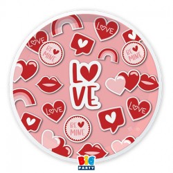 Χάρτινα Πιάτα – Love (6 τεμ)
