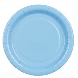Χάρτινα Πιάτα φαγητού – Γαλάζια (6 τεμ)