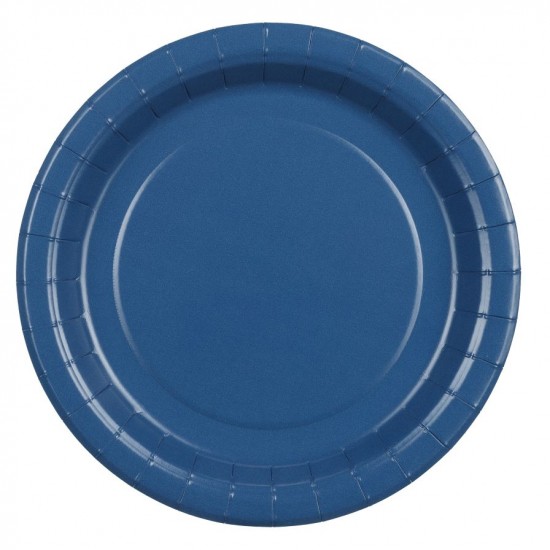 Χάρτινα Πιάτα φαγητού – Μπλε (6 τεμ)