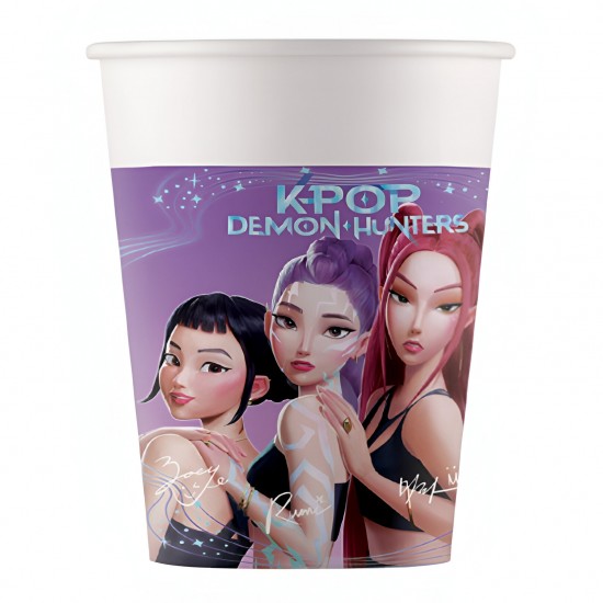 Χάρτινα Ποτήρια – K-Pop Demon Hunters (8 τεμ)