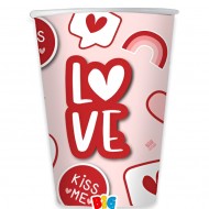 Χάρτινα Ποτήρια – Love (6 τεμ)