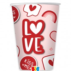 Χάρτινα Ποτήρια – Love (6 τεμ)