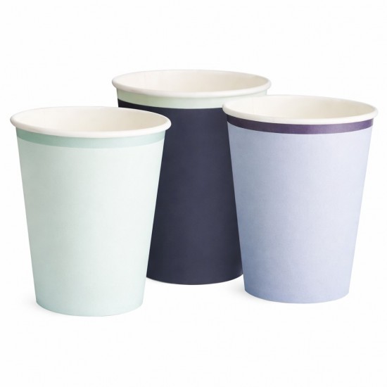 Χάρτινα Ποτήρια – Μπλε mix (8 τεμ)