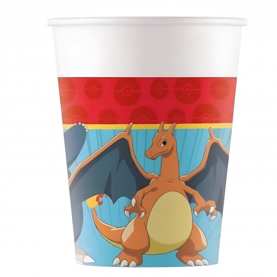Χάρτινα Ποτήρια Pokemon (8 τεμ)