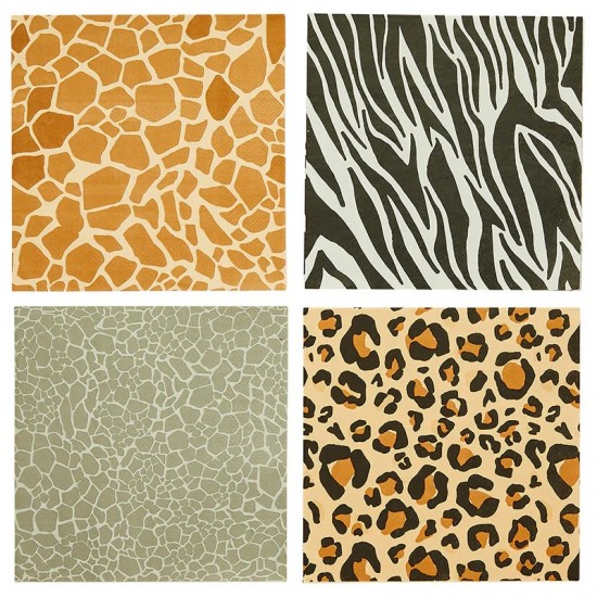 Χαρτοπετσέτες Animal Print (16 τεμ)