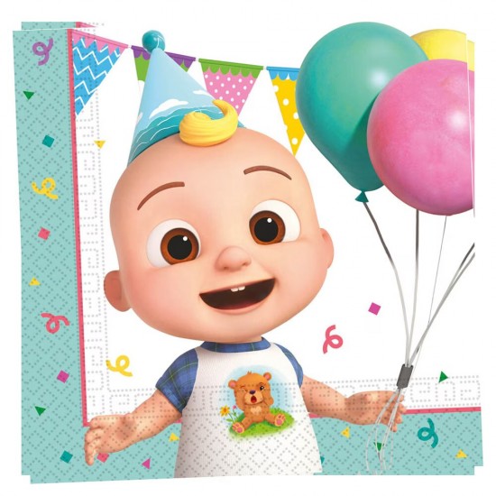 Χαρτοπετσέτες – Cocomelon Birthday (20 τεμ)