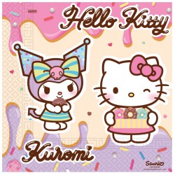 Χαρτοπετσέτες Μεγάλες Hello Kitty & Kuromi (20 τεμ)
